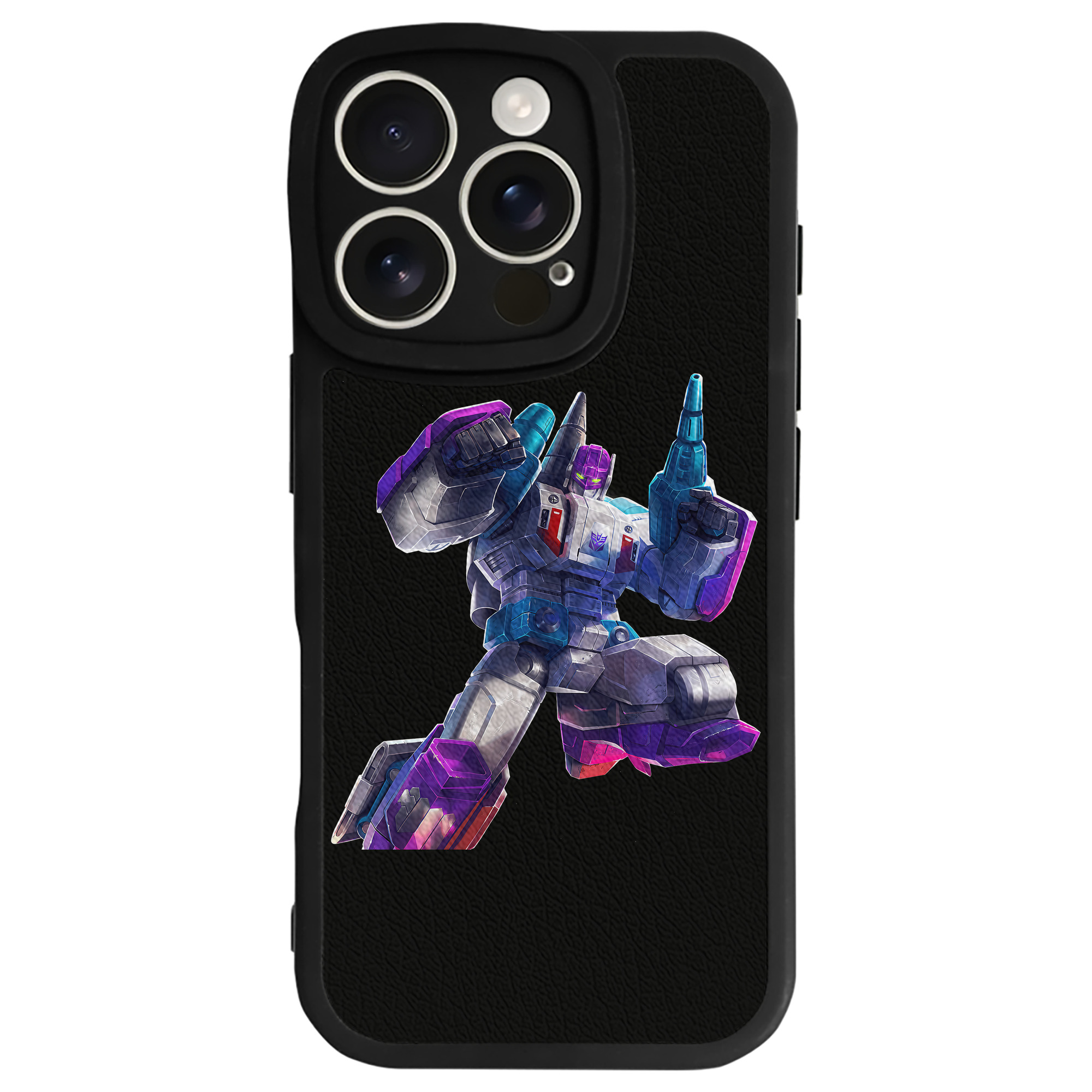 （画像用） Transformers トランスフォーマー 【iPhone 16シリーズ対応】シリコンスマホケース（レザー調） 材質：シリコン
